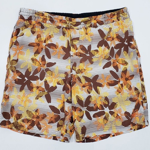 Speedo swim shorts used, size L, orange multicolor
