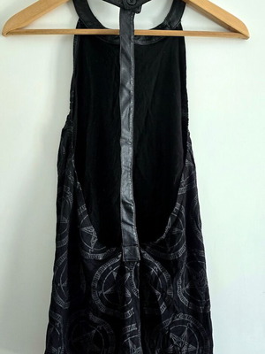 Killstar Baphomet Halter Vest Top, black, size S/M