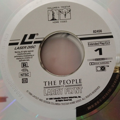 The People Vs. Larry Flynt LaserDisc like new, drama