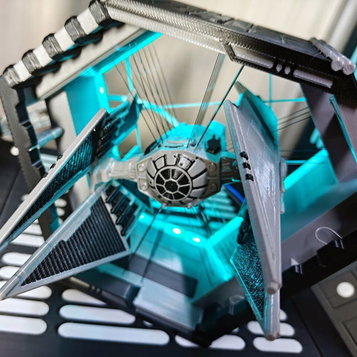 Star Wars Diorama Tensegrity TIE Fighter with LED Light