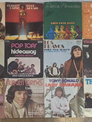 Vintage vinyl record lot of 12 pop music albums