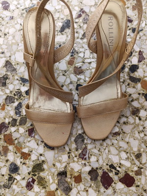 Rollini gold sandals size 38 used