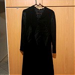  Μαύρο  φόρεμα  βραδινό  διαχρονικό υψηλή ραπτική
