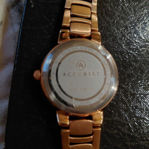 Accurist Signature women's watch rose gold with crystals new