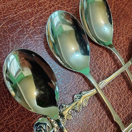 Hildesheim Rose Gold-Plated Dessert Spoons Set of 6