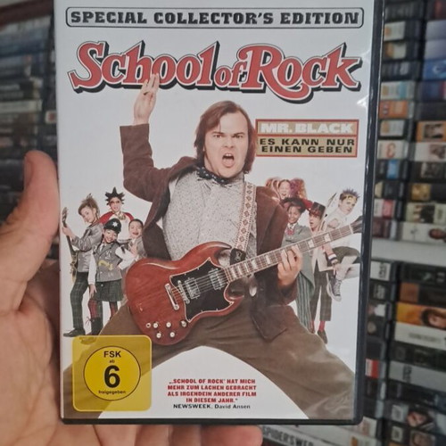 School of Rock DVD used, original collectible with Greek subtitles
