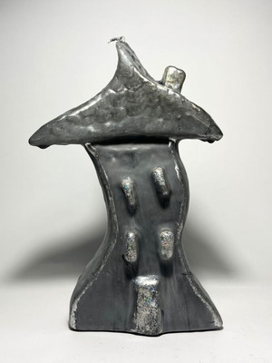 Wax house candle new, 20cm height