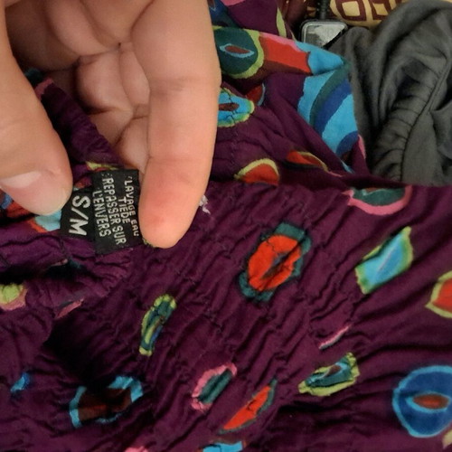 Summer dress Palme like new, purple with patterns