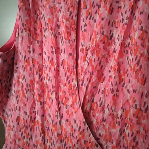 Women's dress pink like new, muslin with satin lining