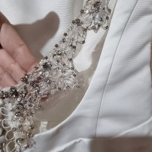Wedding dress used, white, tailored to measurements