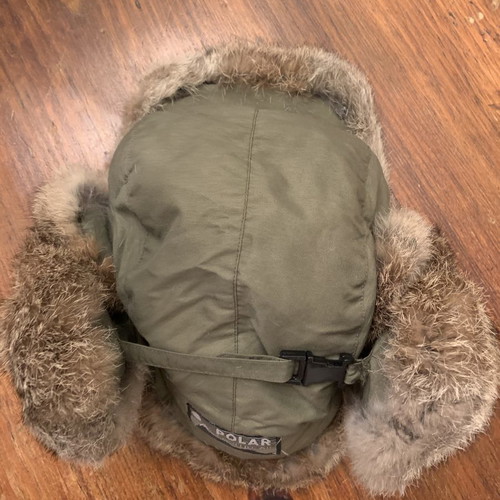 Children's multipurpose fur hat Lapin like new, brown