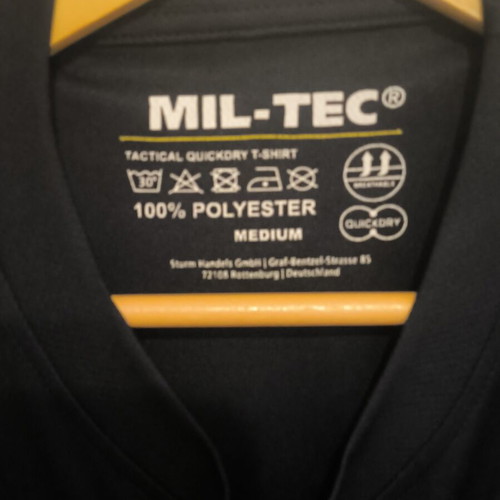Mil-Tec Quick Dry T-shirt size M like new, black