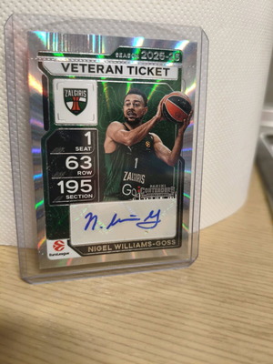 Nigel Williams-Goss Base Auto Card new