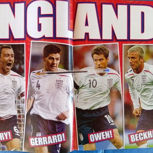 Match Football Magazine Issue 19-25/6/2007 Like New with England Posters