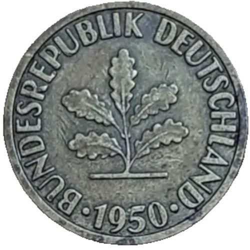 10 Pfennig rare used coin Germany 1950