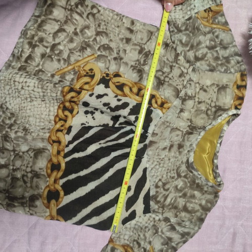 Vintage blouse like new, size S, brown and yellow