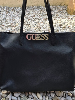 Guess Uptown Chic Barcelona Tote set σαν καινούργιο, μαύρο