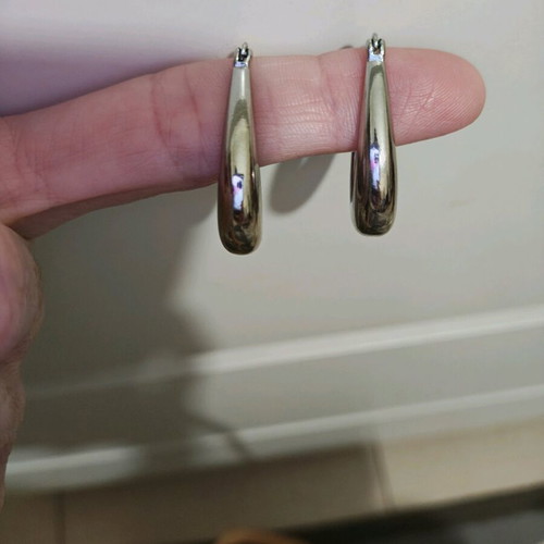 Silver earrings S925 new, silver color