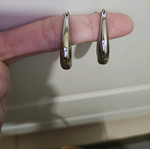 Silver earrings S925 new, silver color