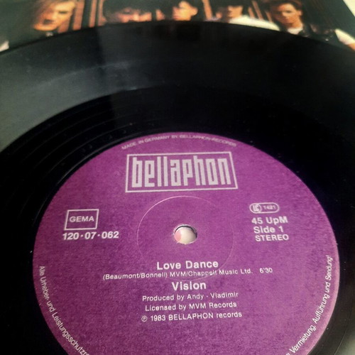 Vision Love Dance 12" Maxi-Single vinyl like new, synth-pop disco