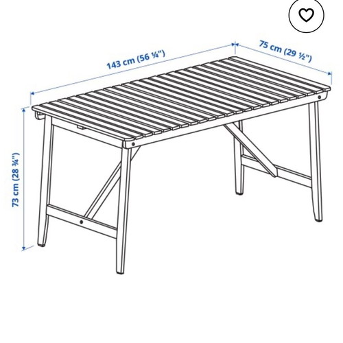 Ikea balcony table