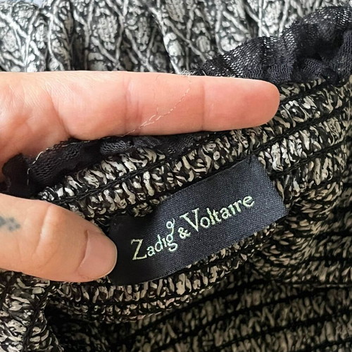 Zadig & Voltaire Silk Maxi Dress like new, grey, one size