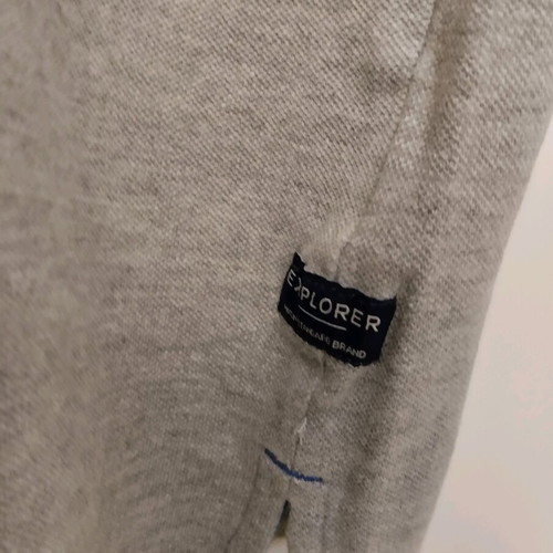 Explorer men's polo shirt gray like new, size L/XL