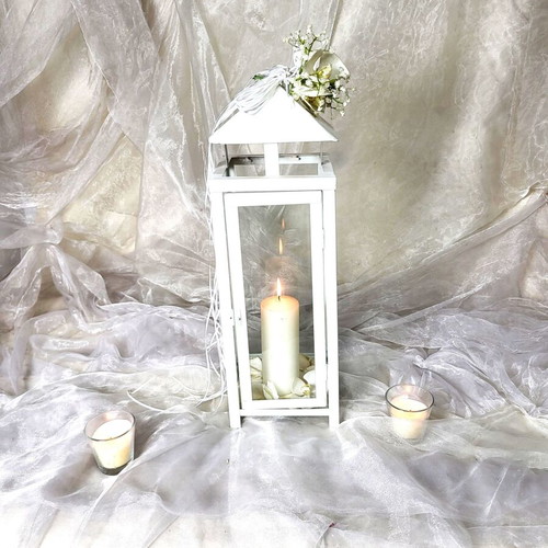White iron lantern used 60cm