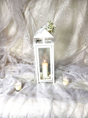 White iron lantern used 60cm