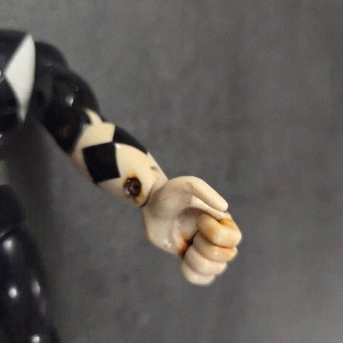 Mighty Morphin Power Rangers Black Ranger figure used, 19cm, Bandai 1993