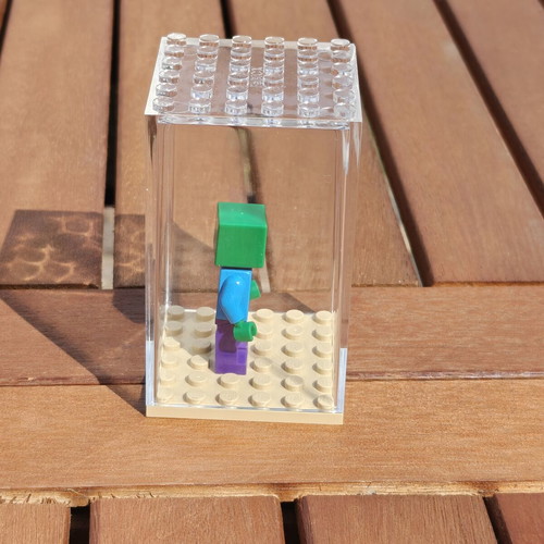 LEGO Minecraft Zombie minifigure in display box