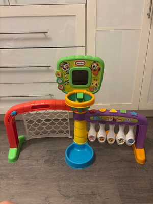 Little Tikes Sports Center 3 in 1 like new with bowling, soccer, basketball