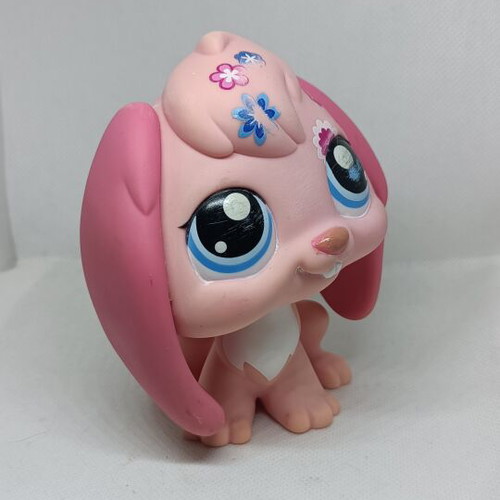 Littlest Pet Shop Jumbo Pink Lop-Eared Bunny figure used
