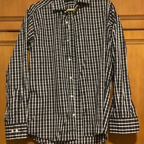 Makis Tselios medium regular fit shirt like new, black and white
