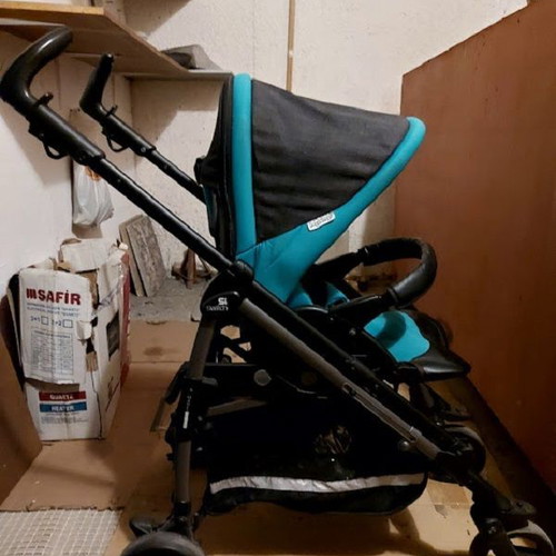 Peg Perego Si Switch stroller used, lightweight umbrella, deep green