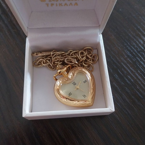 Women's pocket or necklace watch new, functional