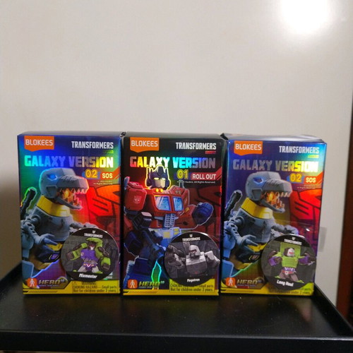 Transformers Blokees Galaxy Version Megatron, Mixmaster and Long Haul like new