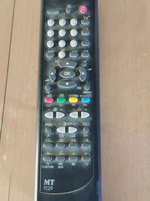 MT 1129 TV Remote Control used