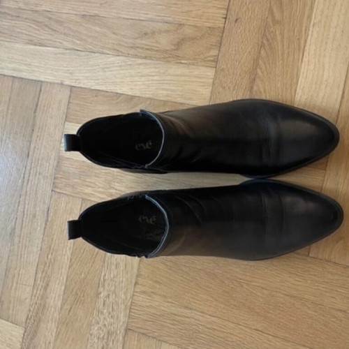 Exe leather ankle boots like new, size 38, black