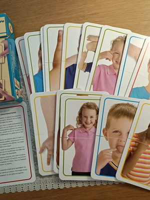 Educational game Open the cards and learn my body