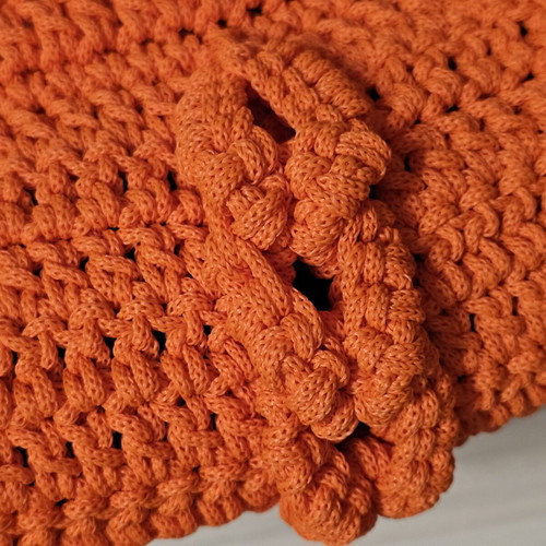 Handmade orange cord bag new