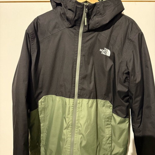 The North Face men's jacket like new, black and green, size L