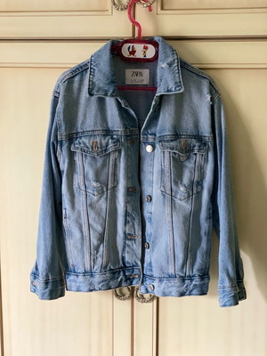 Zara denim jacket, blue, size 134 cm, age 9