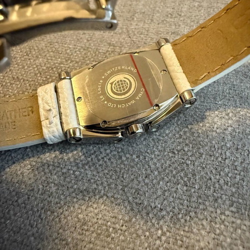 Cyma Le Locle Ladies Watch New White Full Set