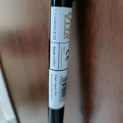 Vita Orthopaedics Adjustable Foldable Black Walking Cane New