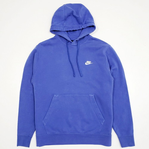 Nike BV2654 NSW Club Hoodie men's sweatshirt, blue, size M