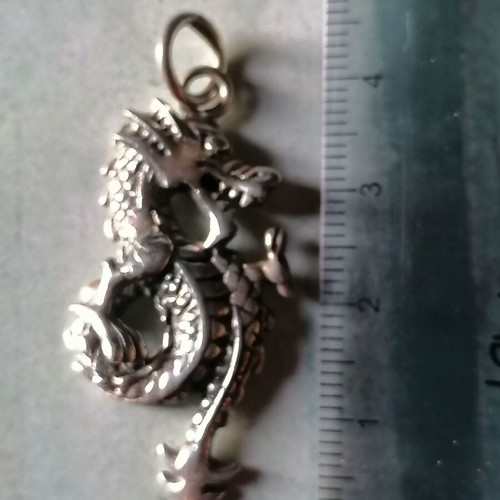 Silver 925 dragon pendant new