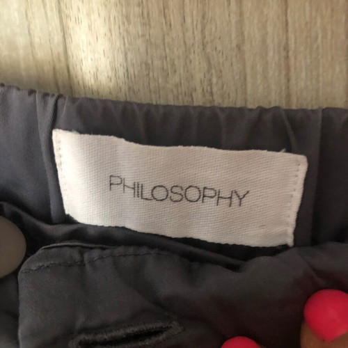 Philosophy straight cotton pants gray size M used