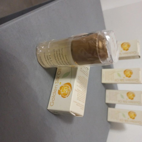 Golden silk oil new, pack of 5 with dark silk and vitamin E
