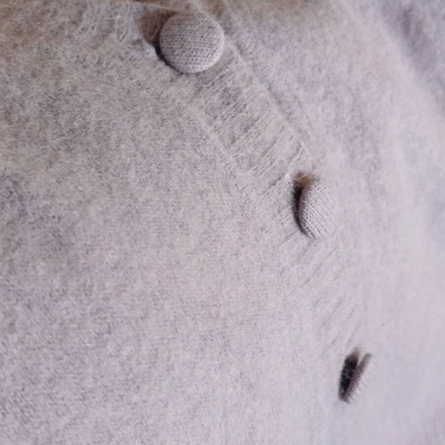 Italian cardigan like new with 40% angora XS/S purple